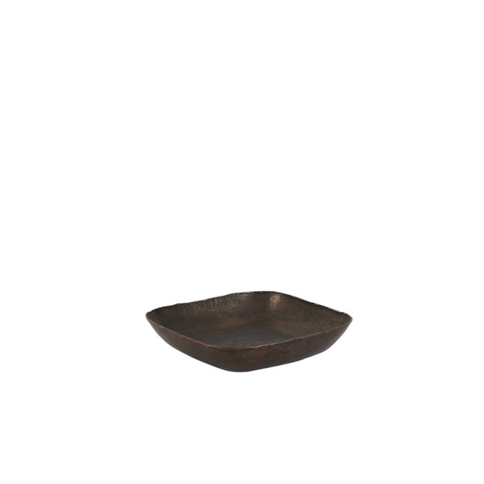 Bowl 33x33x7,5 cm NEVA antique copper