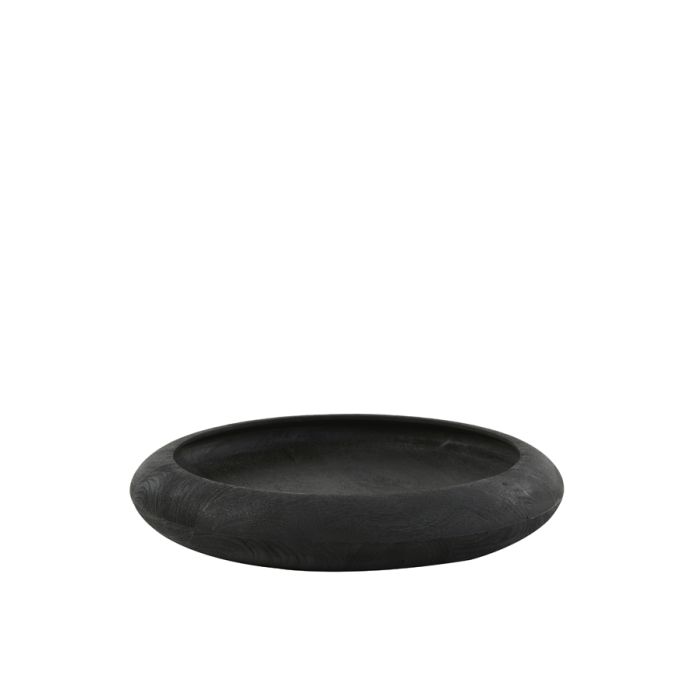 Dish Ø50x9 cm OSIDA wood matt black