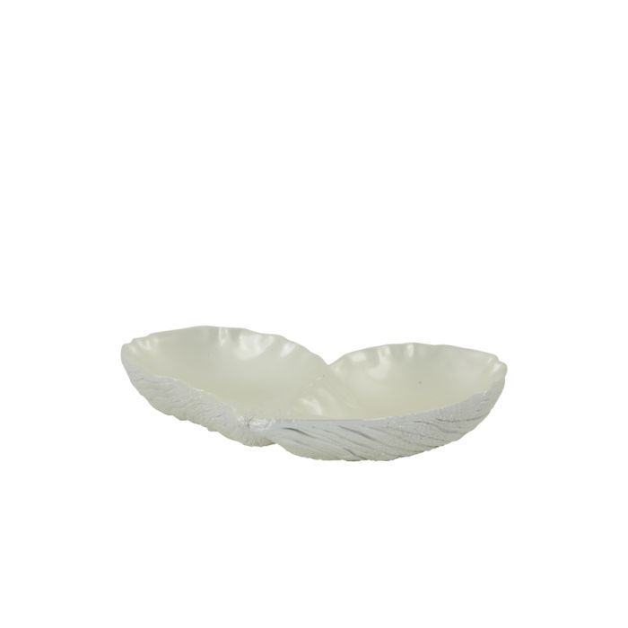 Dish 28,5x21,5x4,5 cm OYSTER white pearl