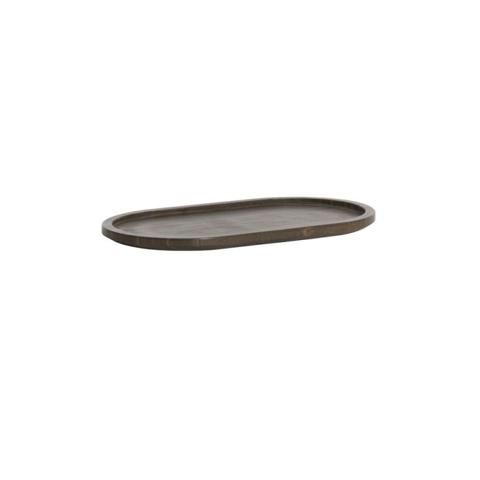 Dish 40x23x1,5 cm SAVIA marble dark brown