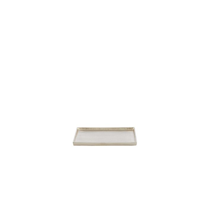 Dish 20x20x1,5 cm MAES light gold