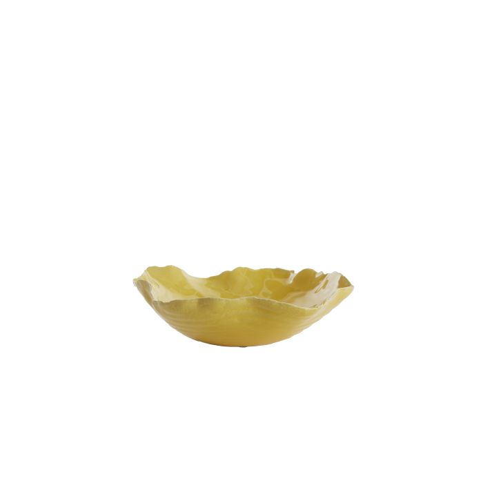 Dish 34x31x11 cm BANDA ceramics yellow