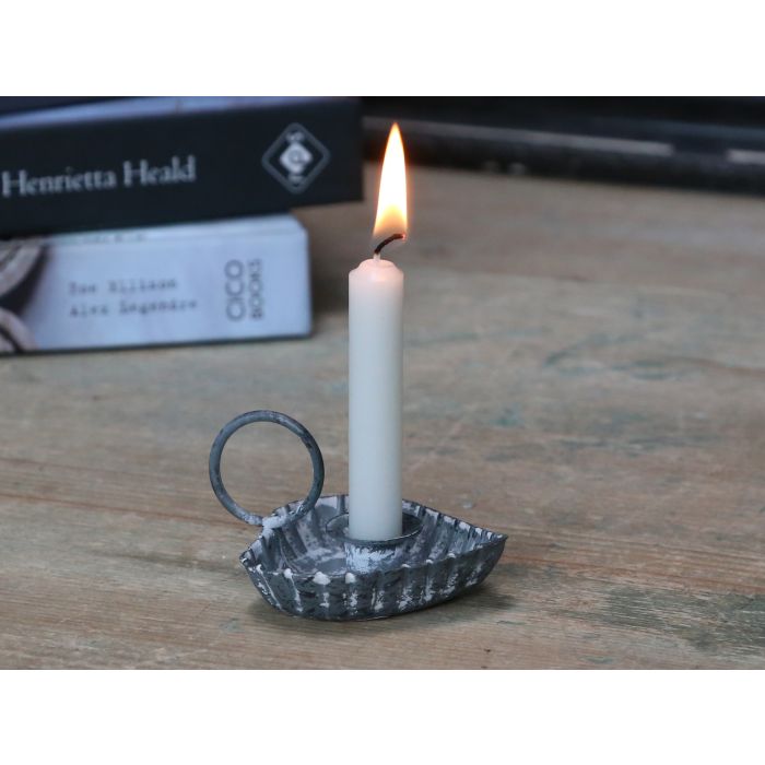 Chamberstick heart for taper candles