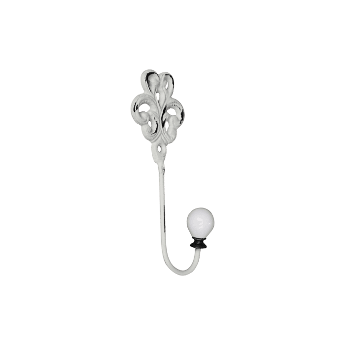 Hook w. porcelain knob & French decor