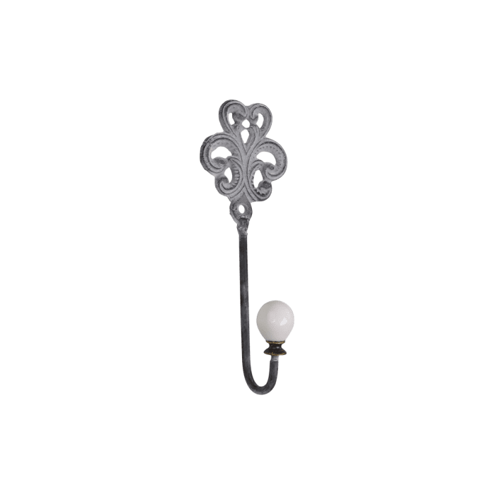 Hook w. porcelain knob & French decor