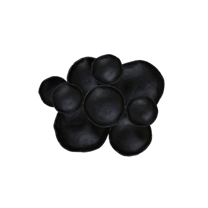 Wall ornament 53x10x43 cm LAMABO matt black