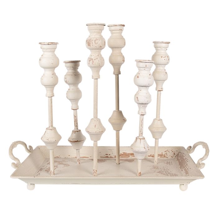 Candlesticks on tray 55x26x43 cm - pcs