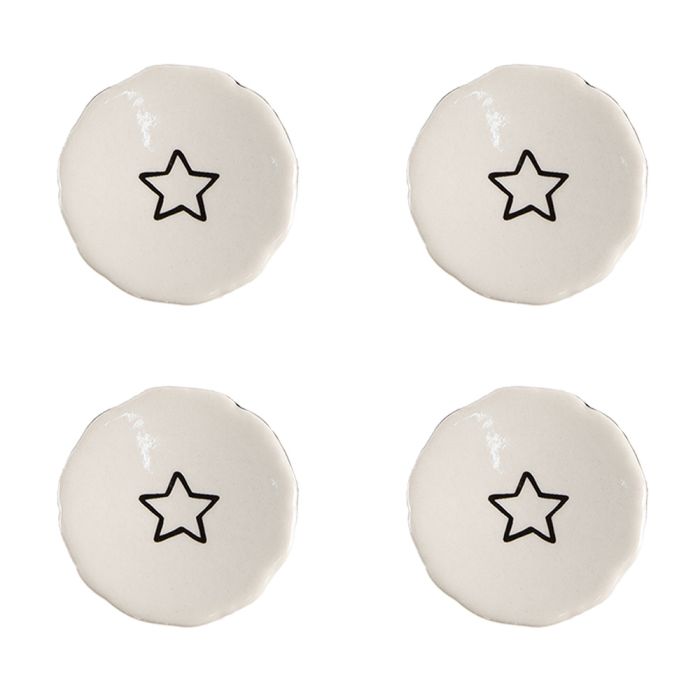 Doorknob Ø 4x3/6 cm - set (4)