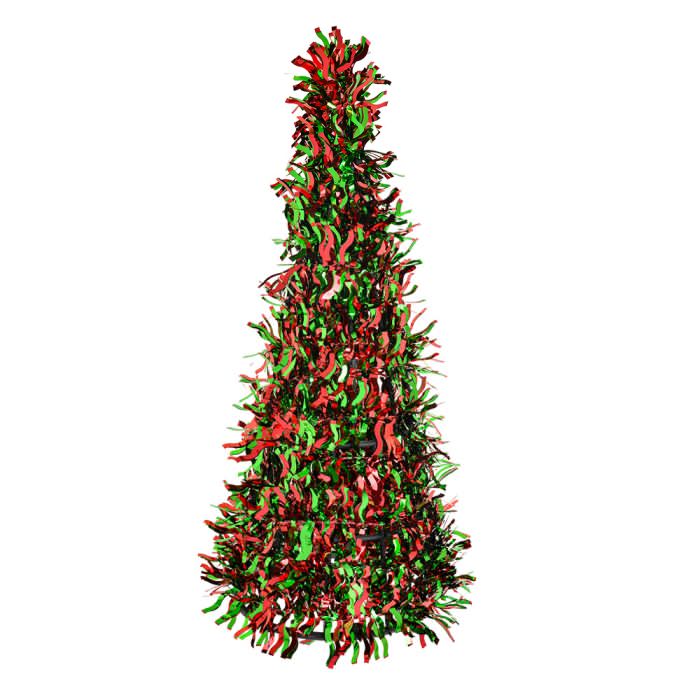 Decoration Christmas tree Ø 18x48 cm - pcs