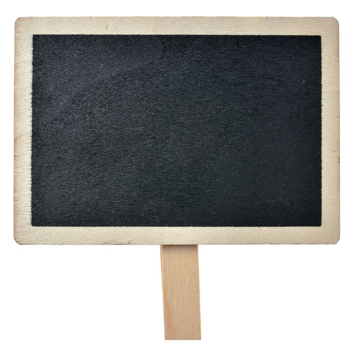 Clip with chalkboard 8x2x8 cm - pcs