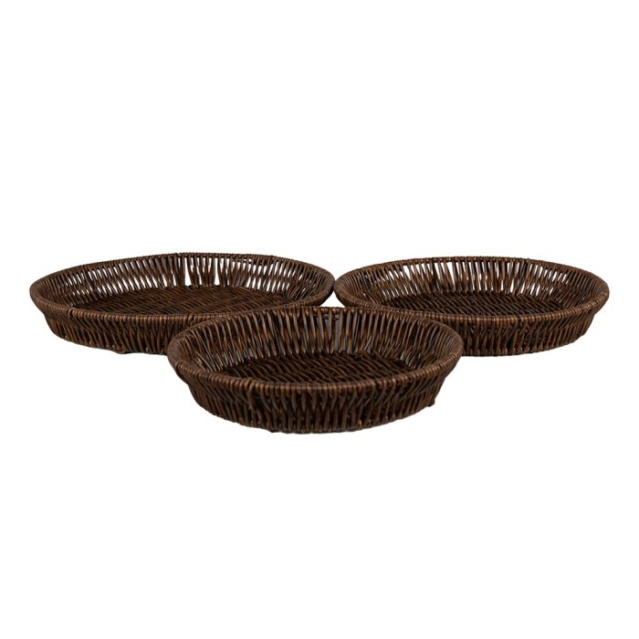 Baskets (set 3) Ø 28x4 / Ø 25x4 / Ø 22x4 cm - set (3)