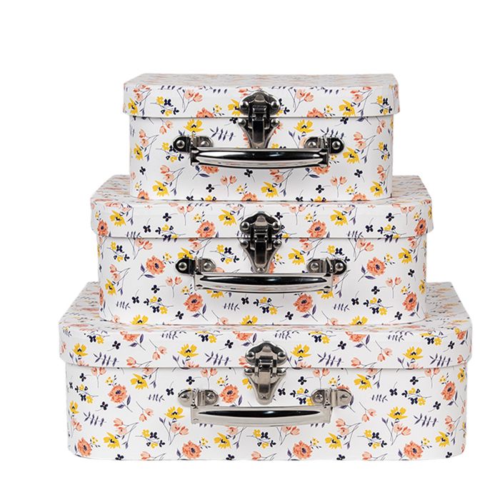 Decoration suitcase (3) 30x22x9/25x20x9/20x17x8 cm - set (3)