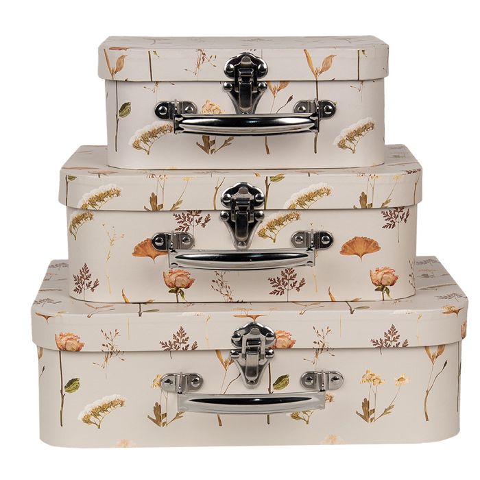 Decoration suitcase (3) 30x21x9/25x18x9/20x16x8 cm - set (3)
