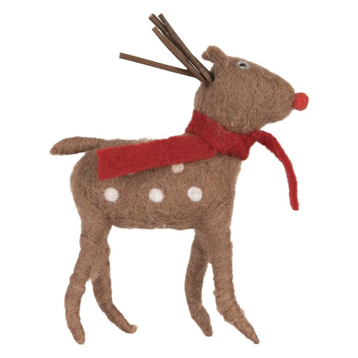 Decoration reindeer 14x4x19 cm - pcs