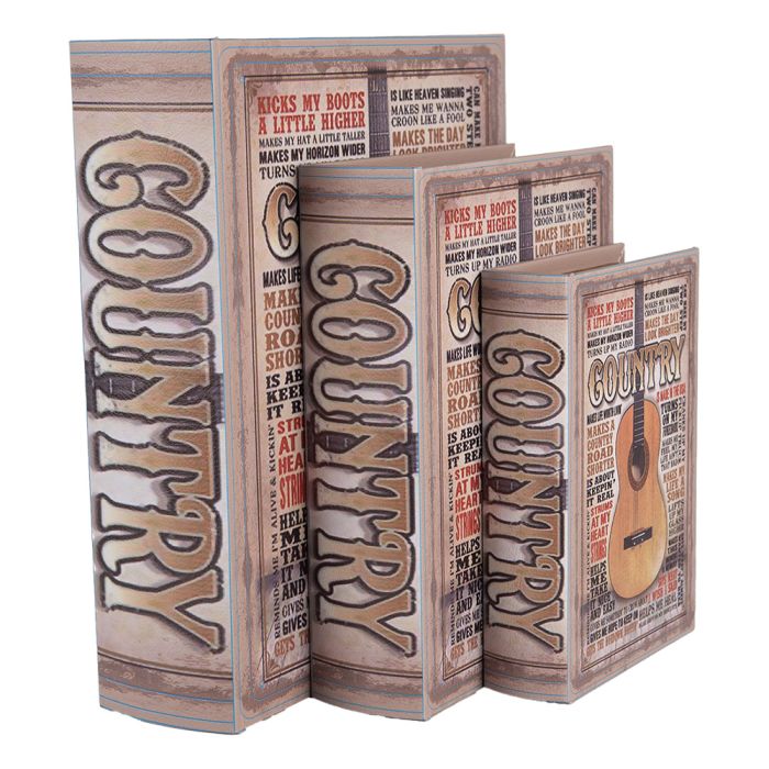 Storage box (3) 27x22x7 / 22x17x6 / 17x12x4 cm - set (3)