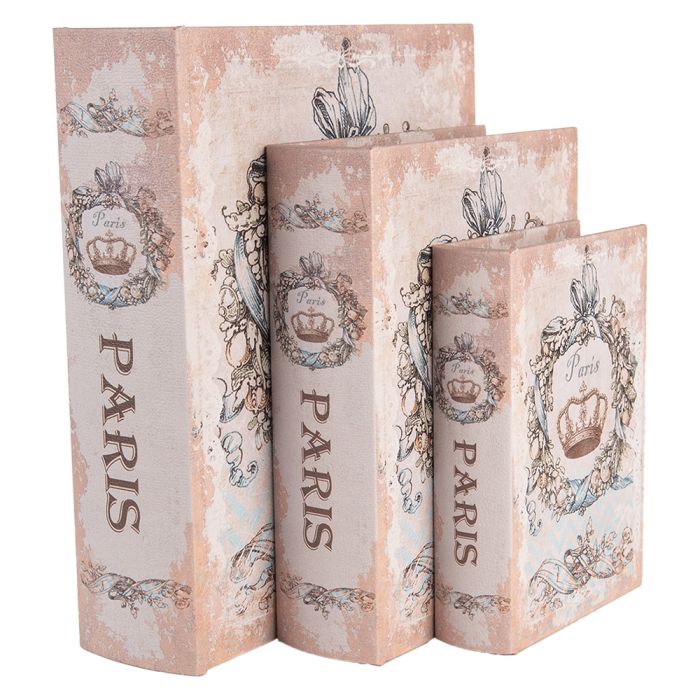 Storage box (3) 27x22x7 / 22x17x6 / 17x12x4 cm - set (3)