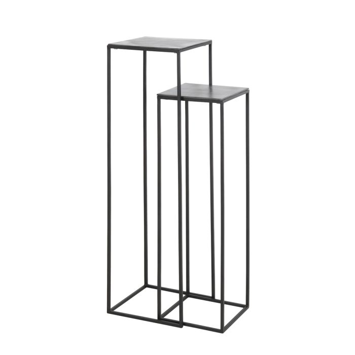 Pillar S/2 max 35x35x120 cm BOCA raw lead ant-matt black