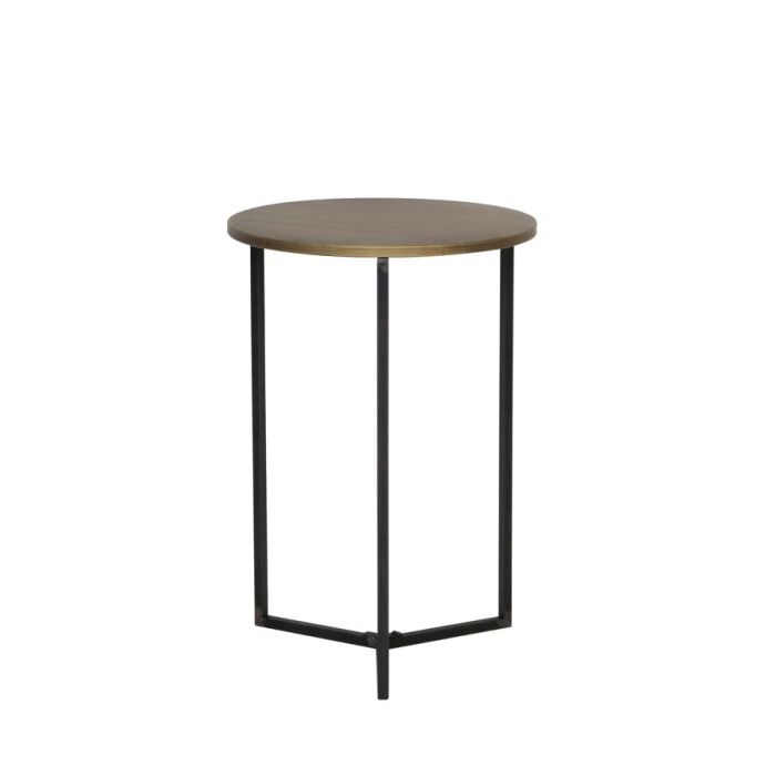 Side table Ø45x65 cm TORTULA bronze