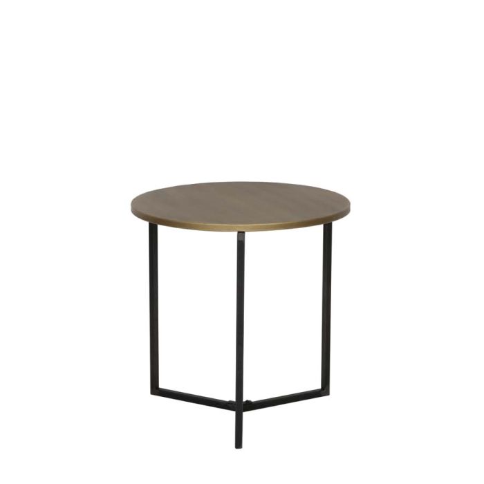Side table Ø50x50 cm TORTULA bronze