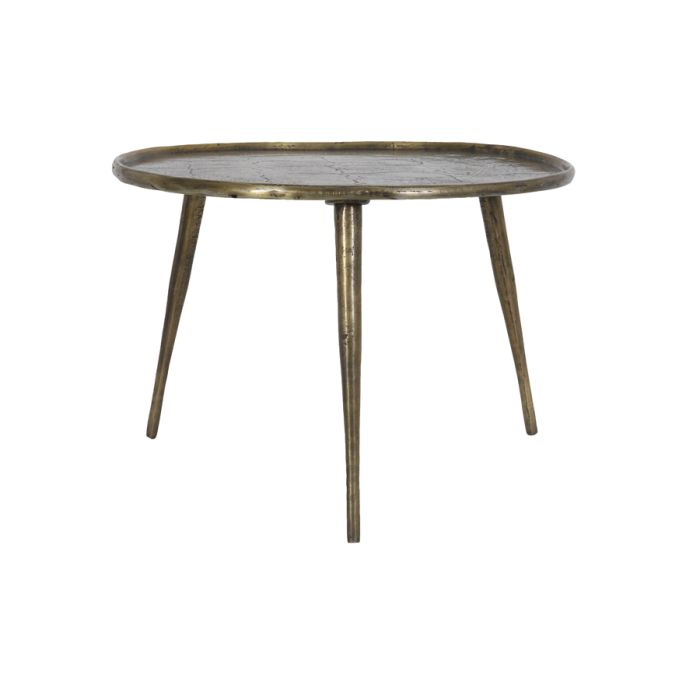 Side table Ø59x41 cm BABINA antique bronze