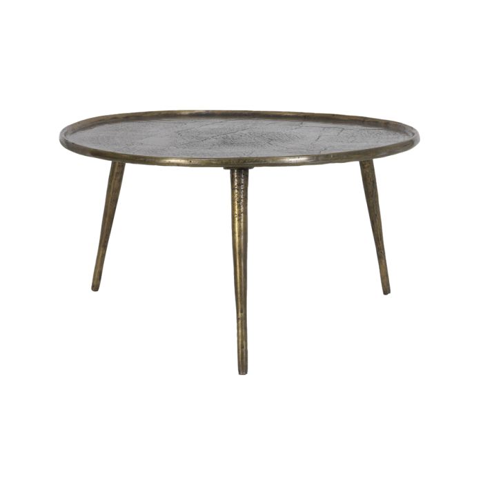 Side table Ø67,5x37 cm BABINA antique bronze