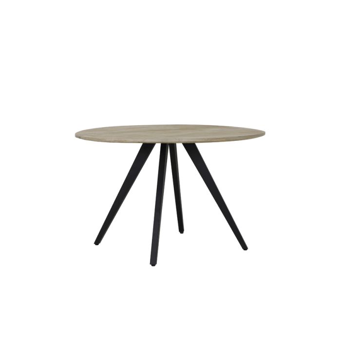 Dining table Ø120x78 cm MAGNIFERA mango wood-black
