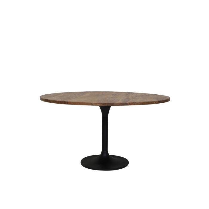 Dining table Ø120x78 cm BIBOCA acacia wood-black
