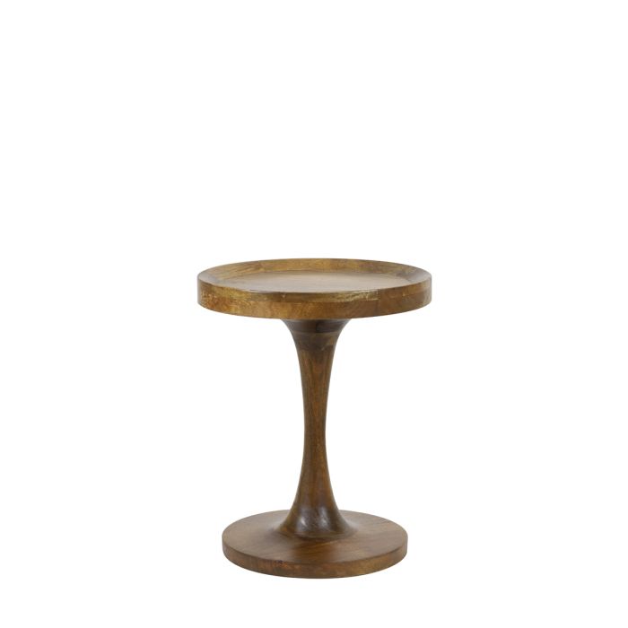 Side table Ø40x47 cm JOEKON wood oil brown