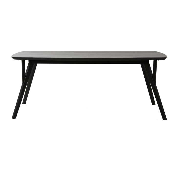 Dining table 220x100x76 cm QUENZA acacia wood matt black