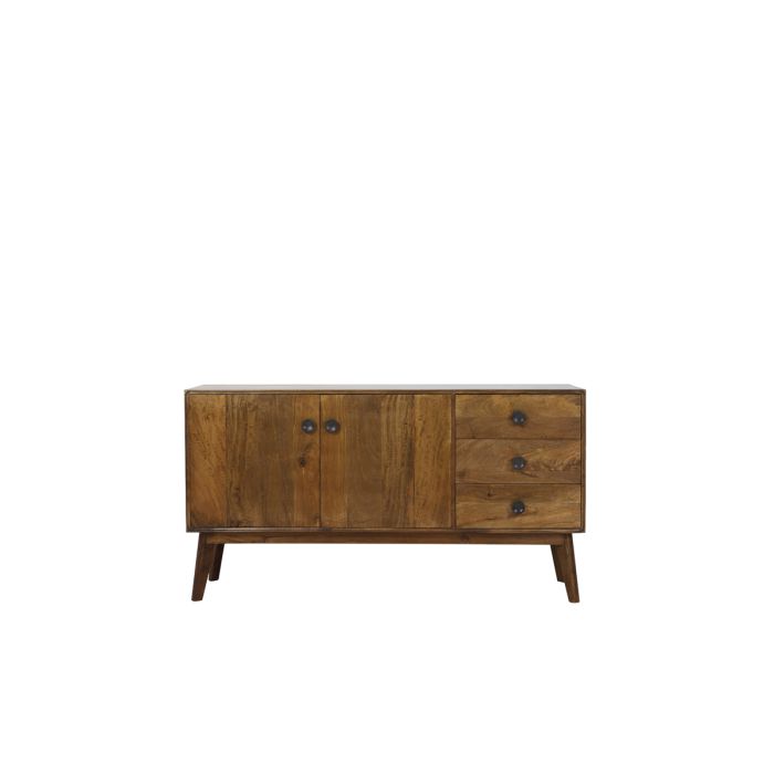 Cabinet 152x40x80 cm ESPITA wood oil brown