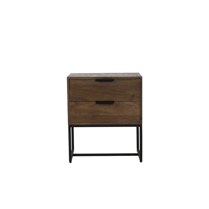 Cabinet 60x40x70 cm MEAVE wood matt dark brown