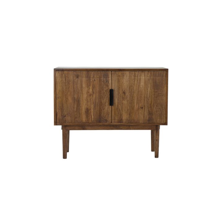 Cabinet 100x40x80 cm BITIKA wood dark brown