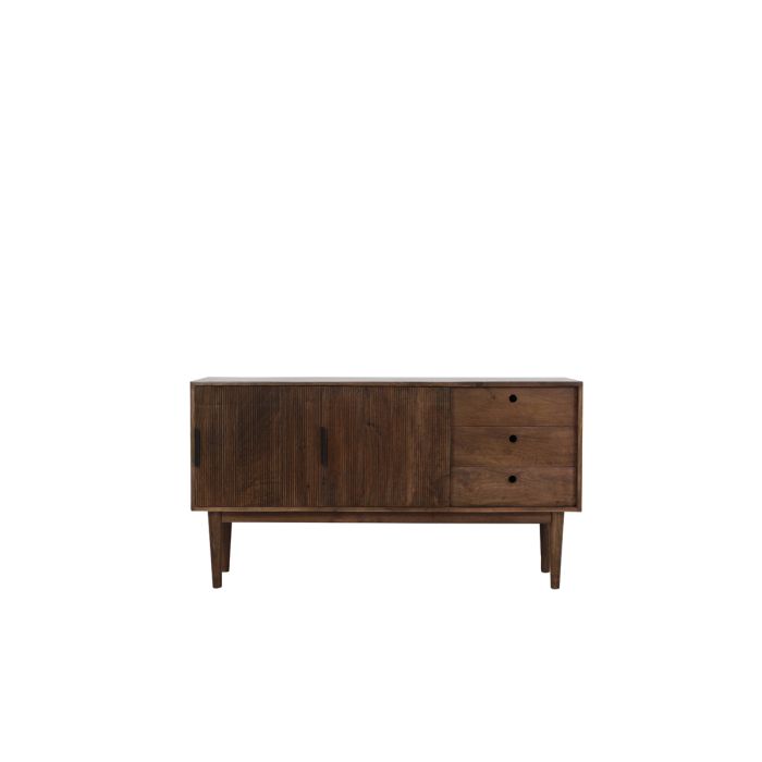 Cabinet 150x40x80 cm BITIKA wood dark brown