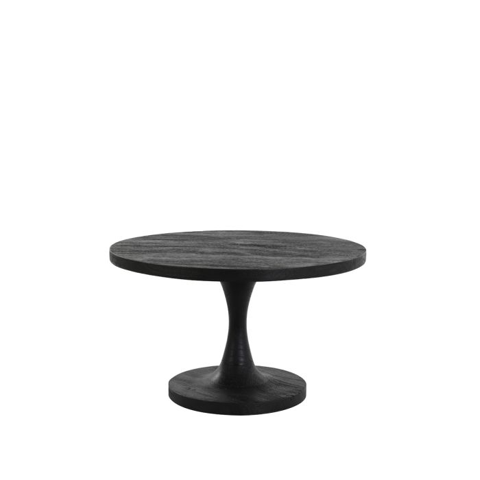 Side table Ø60x36 cm BICABA wood black