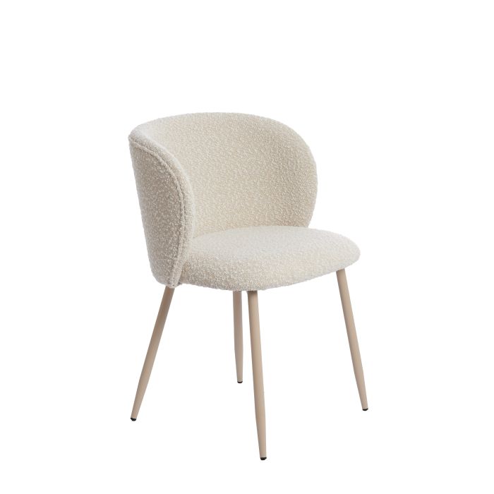 Dining chair 56x55x79 cm ELYNA cream+cream