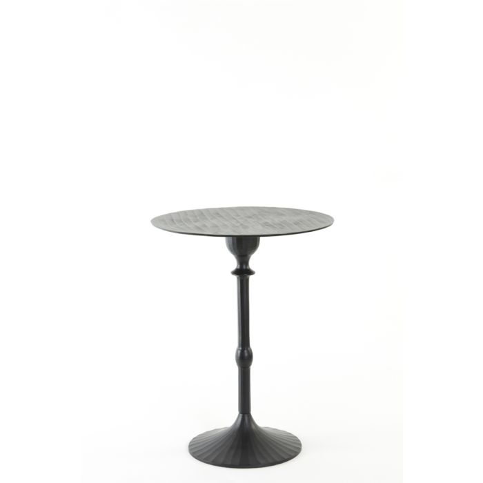 Side table Ø40x50 cm JANNA matt black