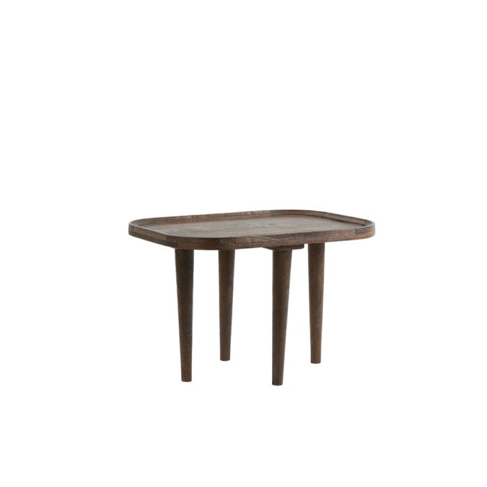 Side table 55x40x40 cm MAZABE wood matt russet