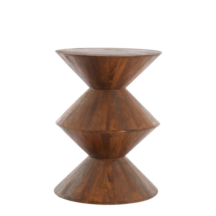 Side table Ø45x60 cm LARUS mango wood brown