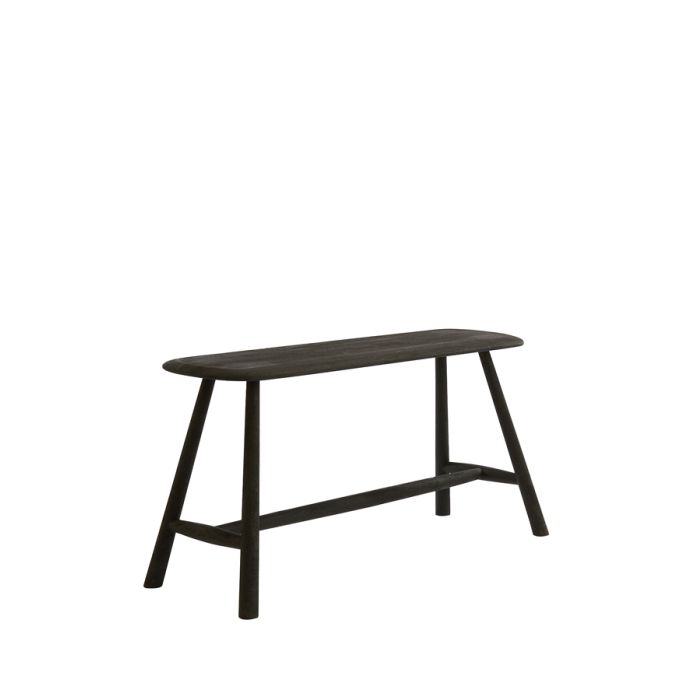 Bench 89,5x32,5x45,5 cm CERFS wood matt black