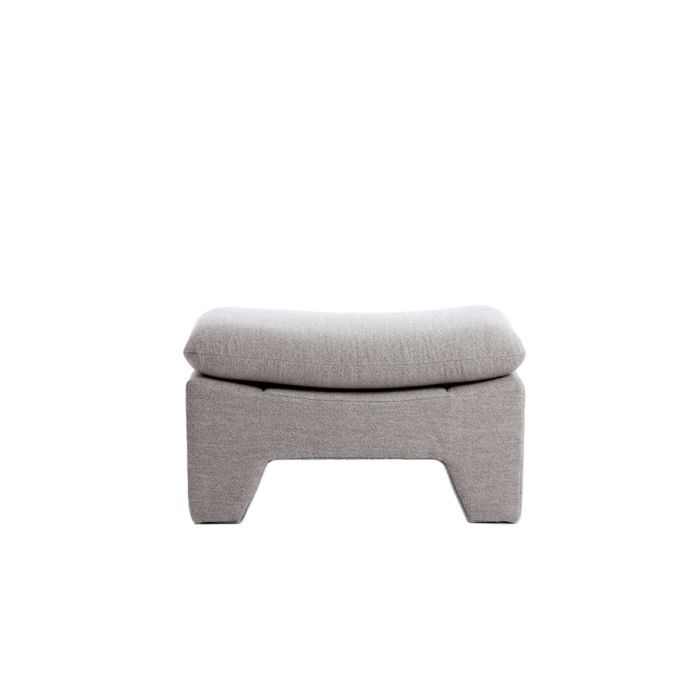 Pouf 80x40x48,5 cm DASHA light grey