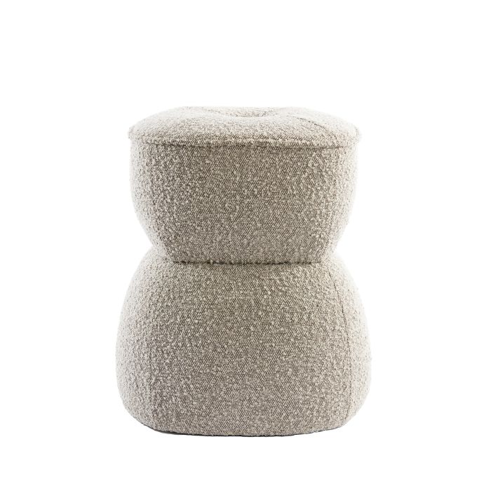 Pouf Ø40x46 cm LEYLA beige