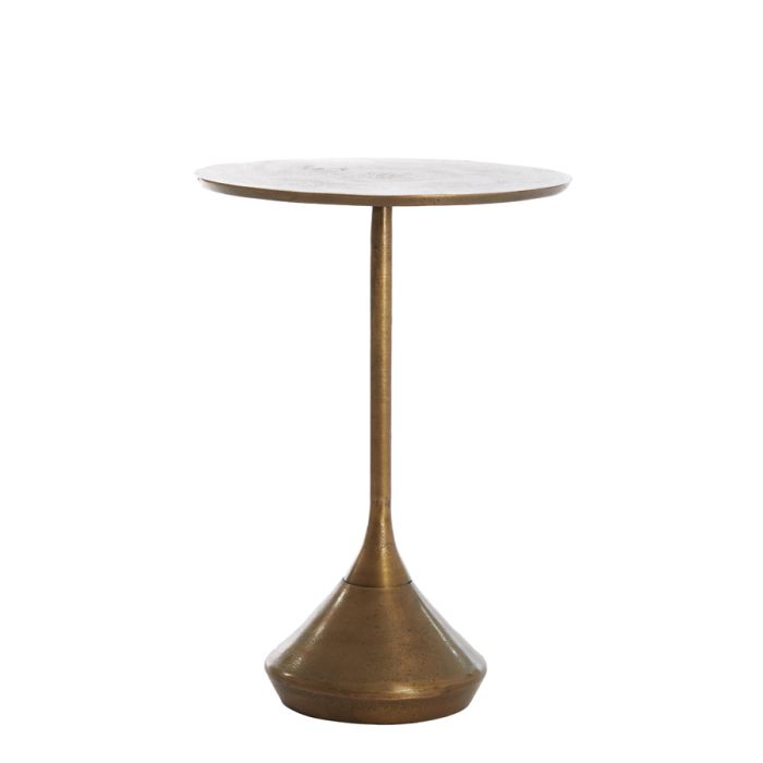 Side table Ø35x50 cm DIMPHY antique bronze