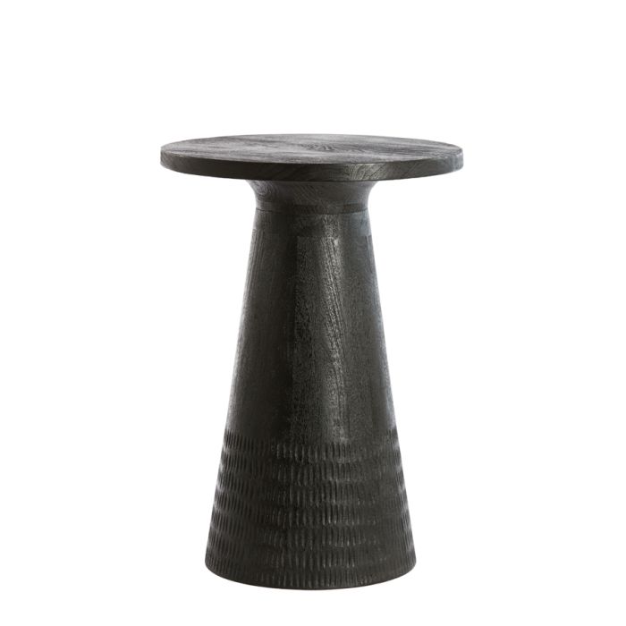 Side table Ø45x64 cm PAXOS matt black