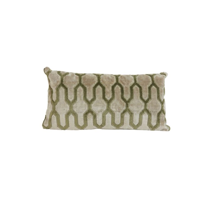 Cushion 60x30 cm JEMBANA sand+olive green