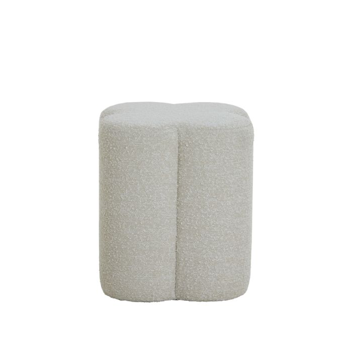 Pouf 38x38x45 cm NALANI bouclé cream