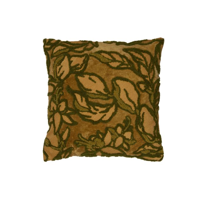Cushion 45x45 cm CAVAZZO green+ocher yellow
