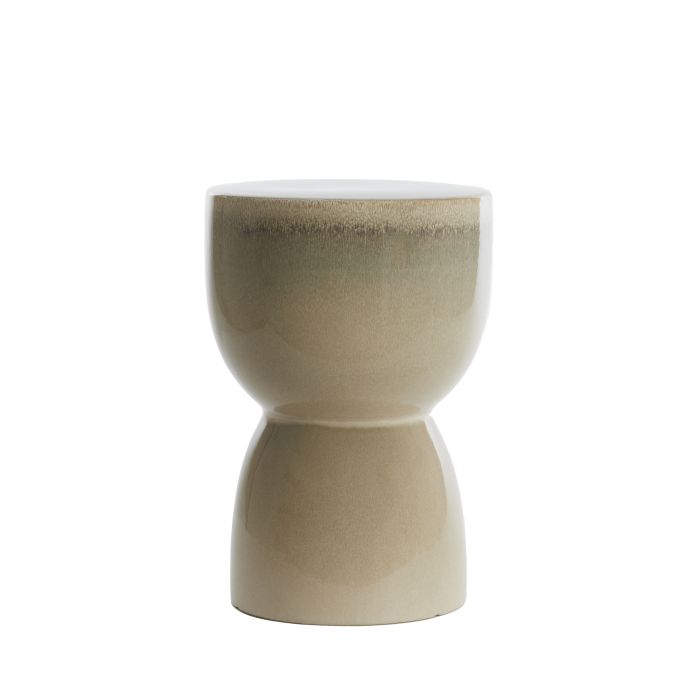 Stool Ø28,5x42 cm FINCA ceramics shiny cream