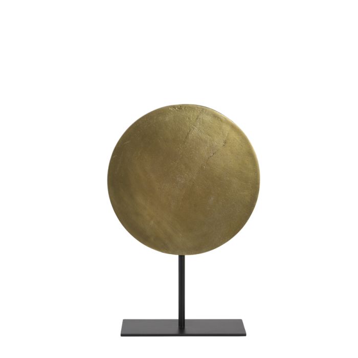 Ornament on base 30x10x45,5 cm GASIM raw ant bronze-mtt blck