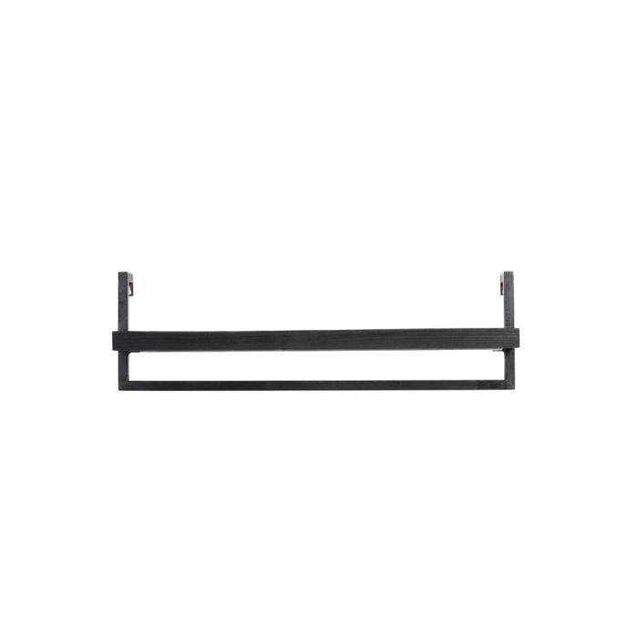 Wall shelf 80x15x24 cm MADDISON wood matt black