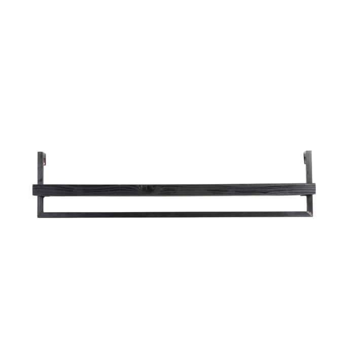 Wall shelf 100x15x24 cm MADDISON wood matt black